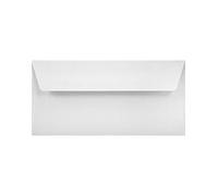 Netuno 100 buste lettere lunghe bianco formato DL 22 x 11 cm 120g Acquerello Bianco buste americane lunge carta strutturata marcata a feltro per invito partecipazione comunione battesimo compleanno