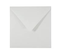 Netuno 100 buste lettere quadrate bianche 15,3 x 15,3 cm 120g Materica Gesso busta quadrata ecologica carta riciclata elegante per partecipazione inviti matrimonio compleanno battesimo
