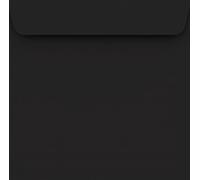 Netuno 100 buste lettere quadrate nere 170 x 170 mm 120g Burano Nero buste lettera decorative nere per condoglianze buste lutto biglietti di condoglianze inviti partecipazioni