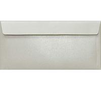 Netuno 100 buste lunghe colorate crema formato DL 11 x 22 cm 110g Sirio Pearl Oyster Shell buste per matrimonio biglietti inviti feste compleanno fidanzamento