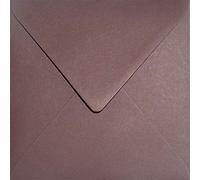 Netuno 100 buste per lettere quadrate rosso-marrone 15,3 x 15,3 cm 120g Keaykolour Port Wine buste partecipazioni buste carta riciclata per inviti compleanno matrimonio anniversario battesimo