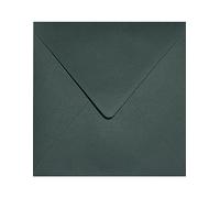 Netuno 100 buste quadrate verde scuro 153 x 153 mm 115g Sirio Color Royal Green buste lettere colorate eleganti per inviti matrimonio compleanno Natale buste partecipazioni green envelope invitation