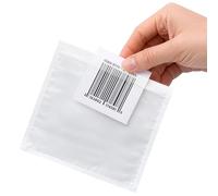 Netuno 1000 buste trasparenti portadocumenti piccole C7 12,1 x 11,2 cm bustine porta documenti adesive per pacchi biglietti di consegna fatture lettere di vettura bolle polizza di carico