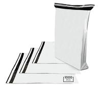 Netuno 1000x busta spedizioni postali 350 x 460 mm busta da imballaggio autoadesiva busta vestiti in plastica sacchetto bianco per spedizione corriere impermeabile antistrappo busta postale opaca