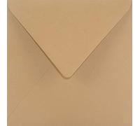 Netuno 100x busta per lettera quadrata marrone chiaro 15,3 x 15,3 cm 115g Sirio Color Bruno buste carta colorata per inviti matrimonio partecipazioni Natale Pasqua red envelope wedding invitation