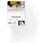 Netuno 100x carta semi-trasparente bianca A3 29,7 x 42 cm 93g Aster Tracing carta trasparente sottile stampabile disegno modellismo artisti grafica copia calligrafia traslucida per stampare