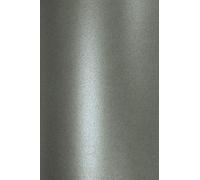 Netuno 100x fogli perlescenti grigio scuro A4 21x29,7cm eleganti e pregiati | 120 gr Aster Metallic Grey, superficie lucida su due lati · per scrapbooking, origami e lavoretti creativi