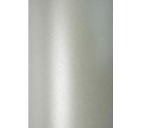 Netuno 10x carta perlata argento formato A4 210x 297 mm 125g Sirio Pearl Platinum carta perlescente colorata stampabile carta argento finitura lucida per lavoretti partecipazioni inviti biglietti
