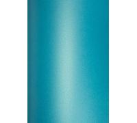 Netuno 10x cartoncino colorato perlescente turchese formato A4 21 x 29,7 cm 290g Cocktail Curacao cartoncini perlati per partecipazioni inviti matrimoni compleanno comunione fidanzamento decorazione