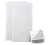 Netuno 168 cuscinetti adesivi quadrati 3D, 10 x 10 x 3 mm, in gommapiuma, bianchi, autoadesivi, su entrambi i lati, doppi punti adesivi 3D, per carta e plastica