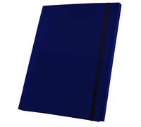 Netuno 1x cartellina portadocumenti blu scuro formato A4 dorso 20 mm con elastico cartella porta documenti cartone polypropylene
