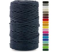 Netuno 1x corda cotone per macramè blu di Berlino 3 mm 100 m cordino macramè