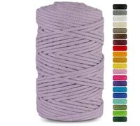 Netuno 1x corda cotone per macramè viola 3 mm 100 m cordino macramè per decorazione lavoretti fai da te filo cotone per macrame gomitolo cordoncino colorato ferri uncinetto