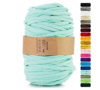 Netuno 1x corda macramè colorata celadon 9 mm 50 m corda in cotone anima in poliestere filo spago uncinetto ferri da maglia decorazioni cordoncino colorato cavo