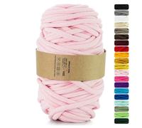 Netuno 1x corda macramè colorata rosa 9 mm 50 m corda in cotone anima in poliestere filo spago uncinetto ferri da maglia decorazioni cordoncino colorato cavo