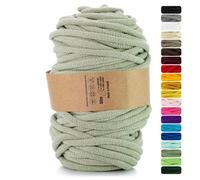 Netuno 1x corda macramè colorata verde oliva 9 mm 50 m corda in cotone anima in poliestere filo spago per macramè uncinetto ferri da maglia decorazioni cordoncino colorato cavo macramè filato