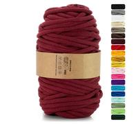 Netuno 1x corda macramè colorata vino rosso 9 mm 50 m corda in cotone anima in poliestere filo spago per macramè uncinetto ferri da maglia decorazioni cordoncino colorato cavo macramè filato