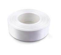 Netuno 1x rotolo nastro bianco 25 mm x 32 m nastro satin bianco nastrino bomboniere matrimonio battesimo comunione nastro di stoffa per regali confezioni decorazioni white ribbon