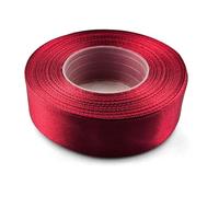 Netuno 1x rotolo nastro bordeaux chiaro 25 mm x 32 m nastro raso decorativo nastrino satin per bomboniere regalo matrimonio confezione regali cucito nastrini colorati nastro pacchetti nastri regalo