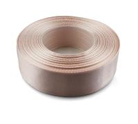 Netuno 1x rotolo nastro colorato beige 25 mm x 32 m nastro colorato nascita bimbo battesimo prima comunione bomboniera pacchi regalo nastrini colorati decorativi nastri satinati da regalo