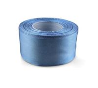Netuno 1x rotolo nastro di raso satinato blu 50 mm x 32 m nastro satin nastrino bomboniere matrimonio battesimo comunione nastro di stoffa per regali confezioni decorazioni nastrino tessuto