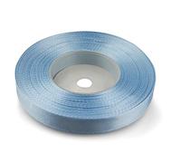 Netuno 1x rotolo nastro di raso satinato blu chiaro 12 mm x 32 m nastro satin nastrino bomboniere matrimonio battesimo comunione nastro di stoffa per regali confezioni decorazioni nastrino tessuto