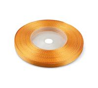 Netuno 1x rotolo nastro raso arancione 6 mm x 32 m nastro di raso decorativo nastro satin nastrino marrone nastro satinato per pacchi regalo Natale nastro decorativo tessuto satin ribbon orange