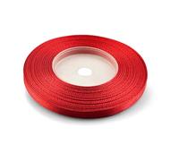 Netuno 1x rotolo nastro raso rosso vivo 6 mm x 32 m nastro di raso poliestere satinato elegante nastrino nastro satinato per pacchi regalo Natale nastro decorativo tessuto satin ribbon