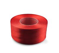 Netuno 1x rotolo nastro rosso 38 mm x 32 m nastro di raso satinato decorativo nastro satin per imballaggio regalo decorazione matrimonio compleanno festa nastrino rosso satin ribbon red