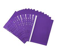 Netuno 20 cartelline colorate trasparenti viola formato A4 210x 297 mm buste trasparenti anelli a4 colorate con strisce scrivibile buste forate copertine trasparenti