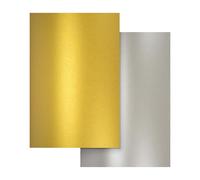 Netuno 20x carta perlata argento oro formato A4 21 x 29,7 cm 120g Aster Metallic carta colorata perlescente per decorazioni lavoretti bricolage decorazioni inviti partecipazioni bomboniere
