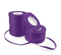 Netuno 20x rotolo nastro raso viola scuro 6 mm x 32 m nastro di raso decorativo nastro satin nastrino marrone nastro satinato per pacchi regalo Natale nastro decorativo tessuto satin ribbon