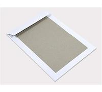 Netuno 25 buste con retro in cartone grigio formato C4 229x324 mm buste per spedizioni bianche con retro in cartoncino senza finestra con chiusura adesiva buste per certificati contratti fotografie