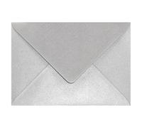 Netuno 25 buste da lettera argento perlato formato B6 125x 175 mm 120g Aster Metallic Silver buste colorate perlate argento buste lettere eleganti carine per biglietti matrimoni inviti compleanno