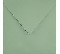 Netuno 25 buste da lettera quadrate colorate verde tè 153 x 153 mm 120g Keaykolour Matcha Tea buste lettere carta riciclata per inviti buste partecipazioni matrimonio buste da lettera eleganti