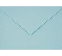 Netuno 25 buste lettera colorate blu chiaro formato C6 114 x 162 mm 115g Sirio Color Celeste buste per partecipazioni taglio a punta gommate
