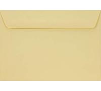 Netuno 25 buste lettera crema formato C6 11,4 x 16,2 cm 90g Burano Camoscio buste per lettere carta colorata eleganti per inviti matrimonio compleanno ecru envelopes