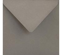 Netuno 25 buste lettere colorate quadrate grigio 153 x 153 mm 115g Sirio Color Pietra buste lettere belle per inviti matrimonio compleanno comunione battesimo buste feste envelope wedding invitation