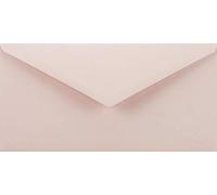 Netuno 25 buste lettere lunghe colorate rosa pallido formato DL 220 x 110 mm 115 g Sirio Color Nude buste colorate americane per inviti compleanno matrimonio battesimo comunione envelope wedding