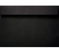 Netuno 25 buste lettere nero formato C5 162x 229 mm 120g Burano Nero busta lettera grande nera con strip per condoglianze lutto biglietti inviti partecipazioni matrimonio