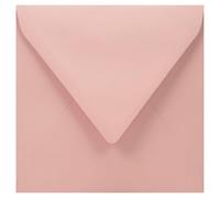 Netuno 25 buste lettere quadrate colorate rosa cipria buste lettera ecologiche eleganti 153x 153 mm 110g Woodstock Cipria buste carta reciclata per inviti partecipazioni compleanno battesimo Pasqua