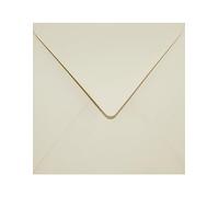 Netuno 25 buste lettere quadrate crema scuro 15,3 x 15,3 cm 120g Keaykolour Biscuit buste colorate per lettere eleganti buste belle invito matrimonio compleanno Natale buste lettera cream envelope