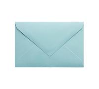 Netuno 25 buste per lettere piccole blu chiaro formato C7 80 x 120 mm 115g Sirio Color Celeste buste mini carta colorata per piccole inviti biglietti da visita soldi buste portasoldi blu
