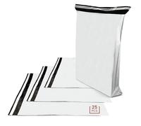 Netuno 25 buste plastica per spedizioni bianche 240 x 325 mm buste da imballaggio autoadesive opache sacchetti postali polietilene per spedizioni pacchi vestiti sacchetti corriere piccoli