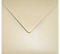 Netuno 25 buste quadrate colore sabbia 153x 153 mm 120g Aster Metallic Sand buste perlate quadrate eleganti colorate perlescenti buste in carta perlata per biglietti partezipationi inviti matrimonio