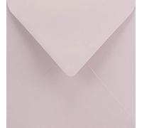 Netuno 25 Buste Quadrate Rosa Pastello 153 x 153 mm 120g Keaykolour - Carta Riciclata per Inviti, Lettere Eleganti e Wedding Invitation Envelope