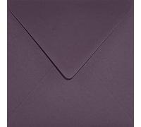 Netuno 25 buste quadrate viola 15,3 x 15,3 cm 120g Keaykolour Prune buste quadrate per invito matrimonio battesimo prima comunione Natale Pasqua anniversario buste lettera belle wedding envelope