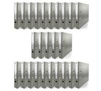 Netuno 25 raccoglitori A4 grigio 5 cm 2 anelli raccoglitori colorati per ufficio archivio faldoni portadocumenti in cartone Meccanismo a Leva organizer classificatore