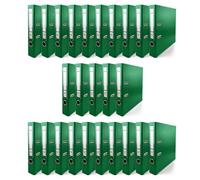 Netuno 25 raccoglitori A4 verde 5 cm 2 anelli raccoglitori colorati per ufficio archivio faldoni portadocumenti in cartone Meccanismo a Leva organizer classificatore