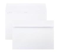 Netuno 25x busta lettera bianca formato C5 162 x 229 mm 120g Olin White busta lettere grande elegante A5 senza finestra busta bianca ecologica con strip per partecipazioni inviti biglietti auguri